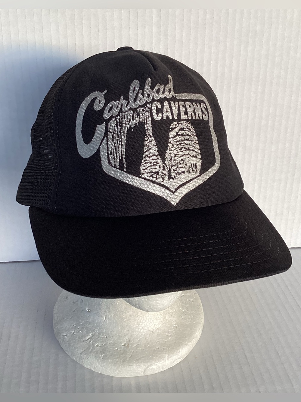 Vintage Carlsbad caverns SnapBack foam Trucker Hat Made in USA